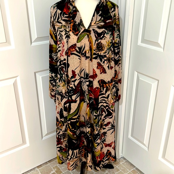 H&M butterfly midi dress - Picture 1 of 8